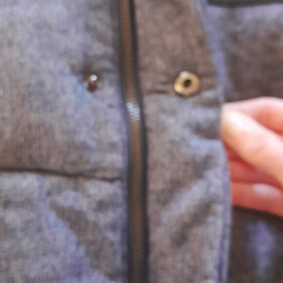 Banana Republic Quilted Vest Demin Grey Small - Picture 6 of 8